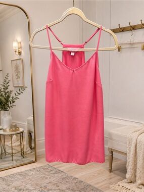 Lilly Pulitzer Hot Pink Strappy Tank Top XXS | Resort Meets Western Romance EUC